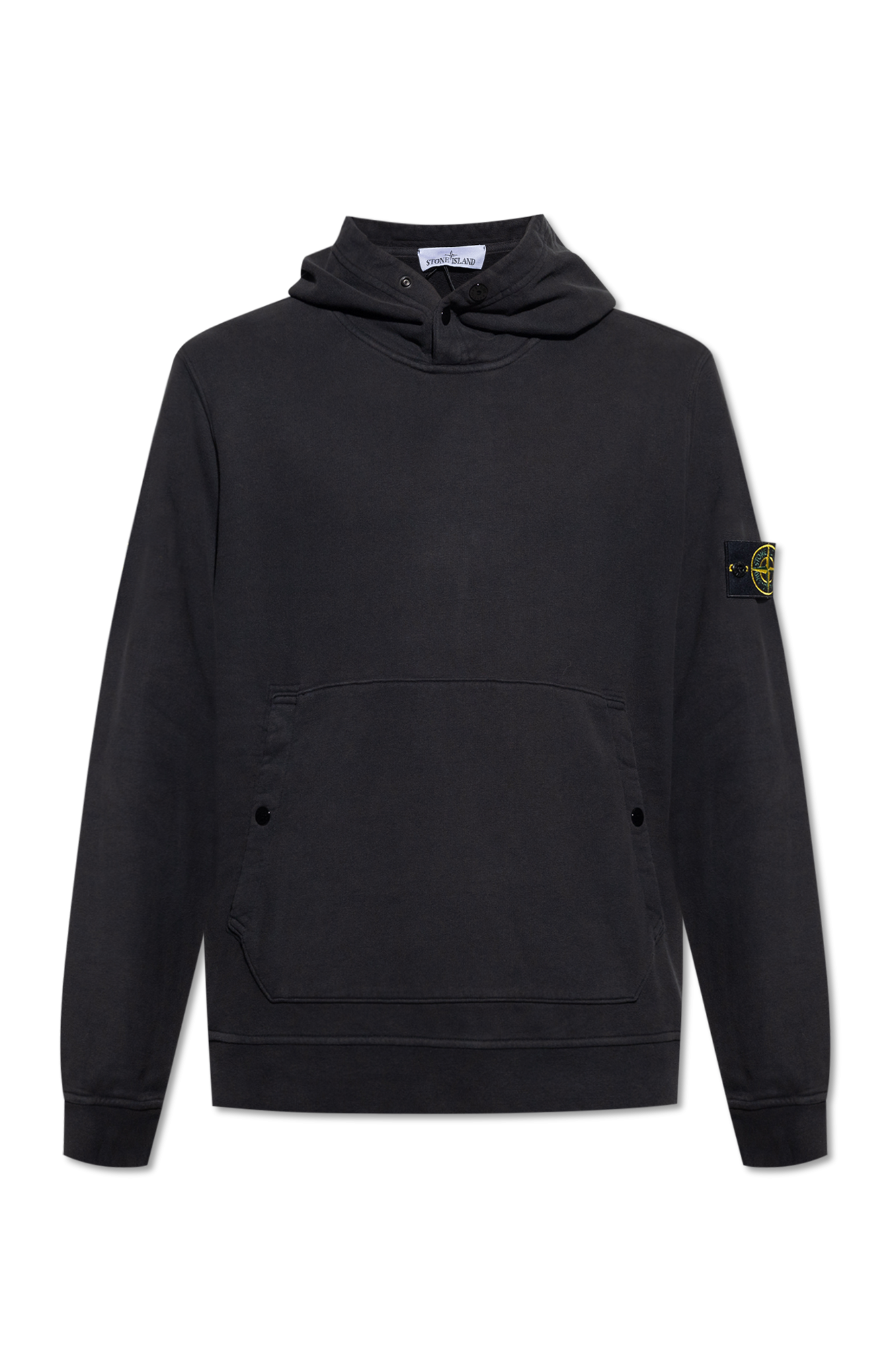 Black Hoodie with logo patch Stone Island - Vitkac Canada